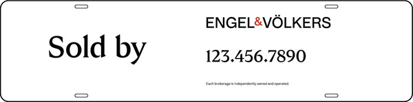 Sold By w Phone Number Sign Rider, 6h x 24w, Steel